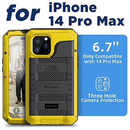 Case Mitywah: Mitywah Waterproof Case for iPhone 14 Pro Max – Side View