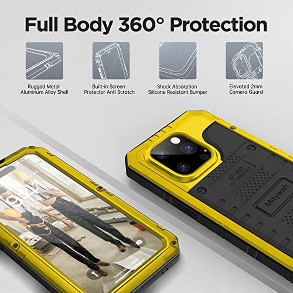Case Mitywah: Mitywah Waterproof Case for iPhone 14 Pro Max – In Use