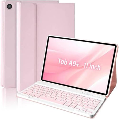Galaxy Tab A9 Plus Case: MMK Wireless Detachable Keyboard – Front View