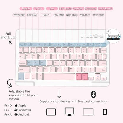 Galaxy Tab A9 Plus Case: MMK Wireless Detachable Keyboard – Close-up Detail