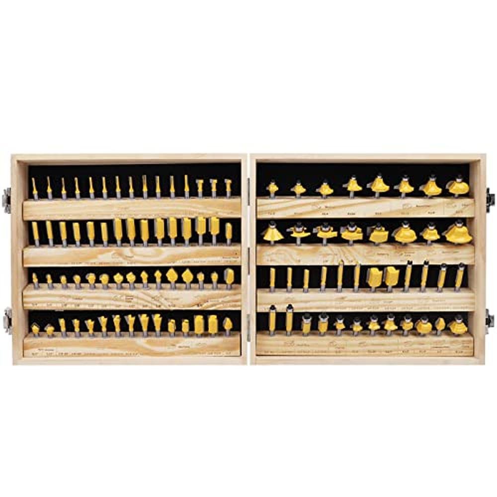 MNA 100 Piece Router Bits Set – Front View