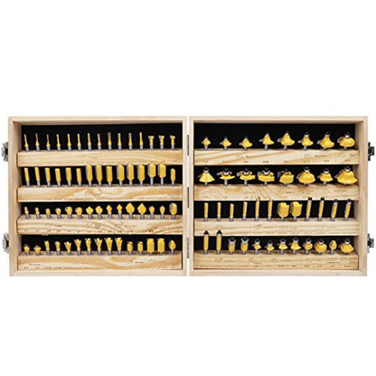 MNA 100 Piece Router Bits Set – Front View