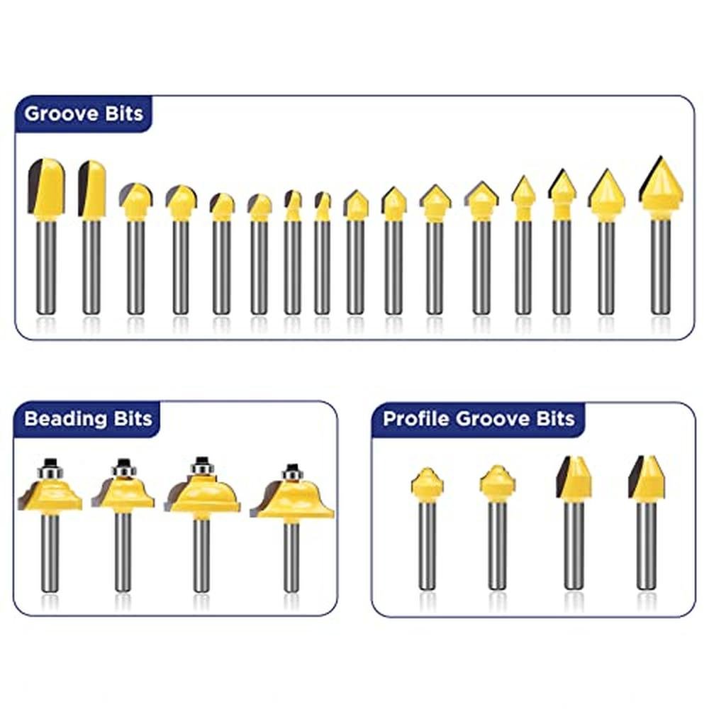 MNA 100 Piece Router Bits Set – In Use