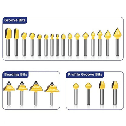 MNA 100 Piece Router Bits Set – In Use