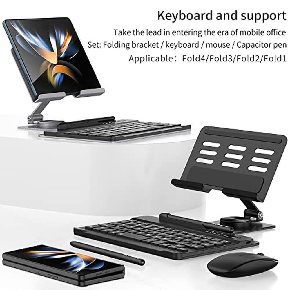 Stand Keyboard: Premium Adjustable Stand for Desk – Side View