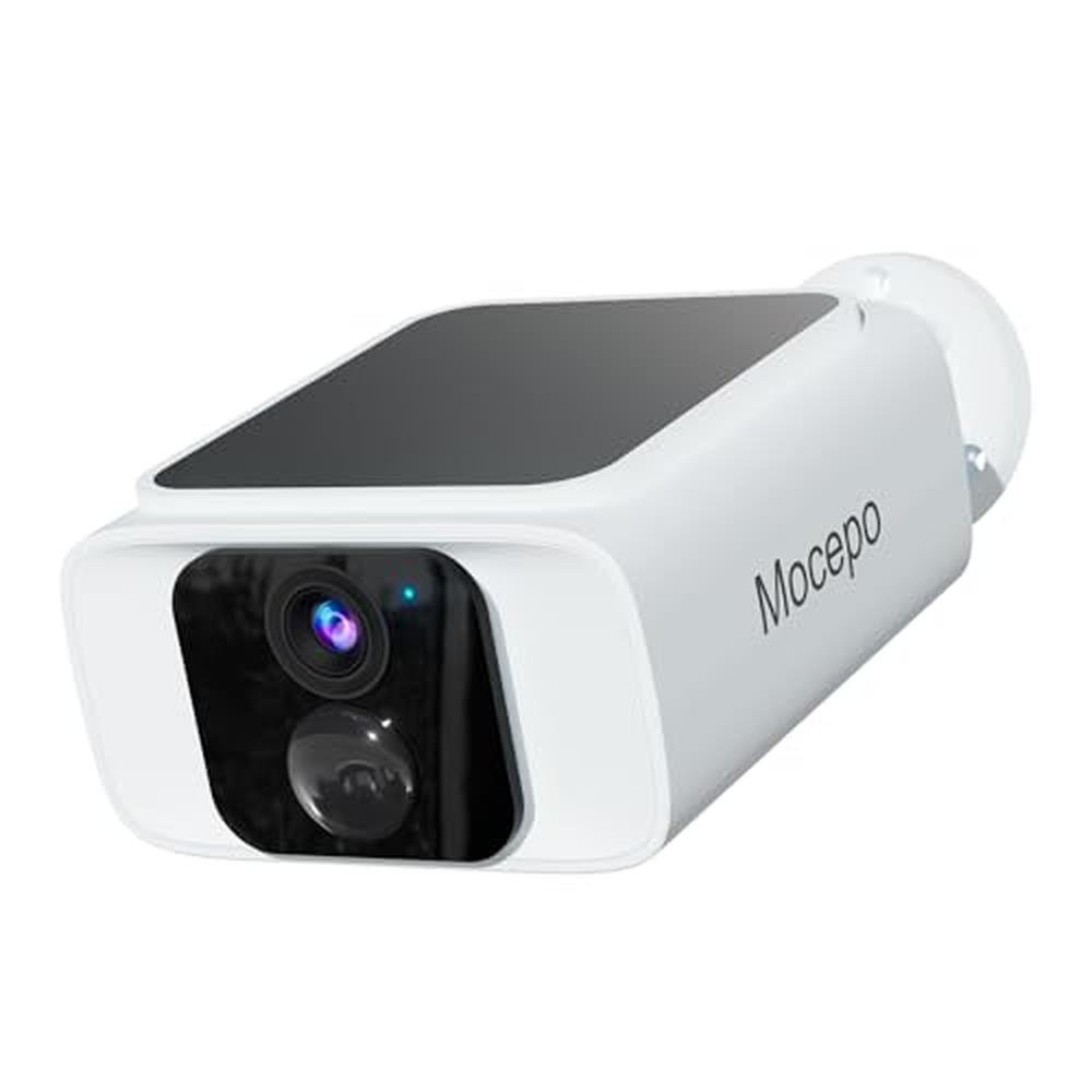 Solar Camera: Mocepo Solar Camera Outdoor Wireless 5G 4MP – Front View