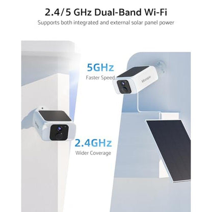 Solar Camera: Mocepo Solar Camera Outdoor Wireless 5G 4MP – Close-up Detail