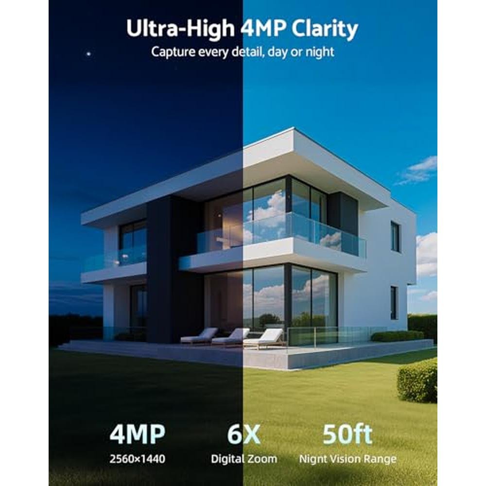 Solar Camera: Mocepo Solar Camera Outdoor Wireless 5G 4MP – In Use