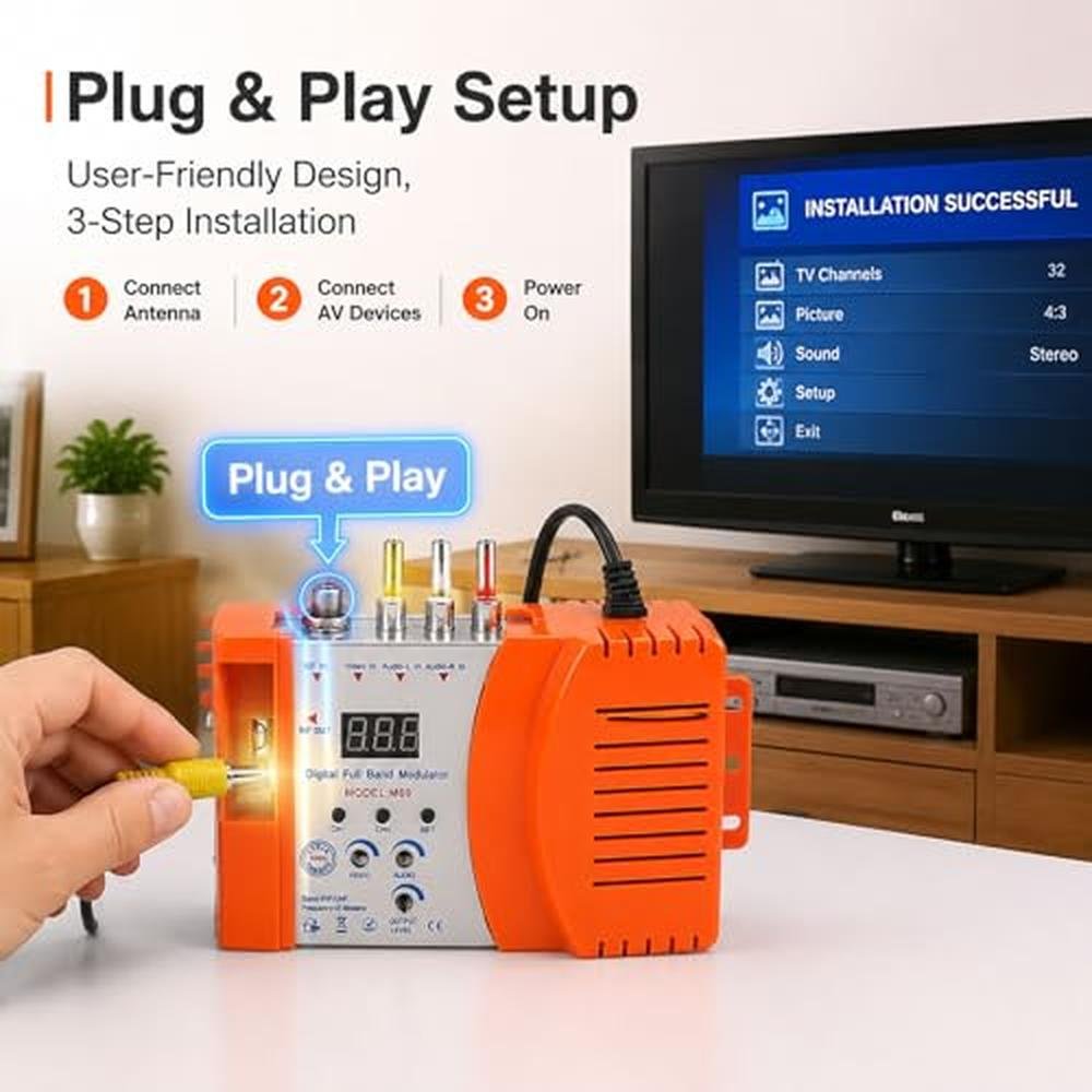 Modulator Converter: Weytoll Compact RF Modulator Audio – Packaging