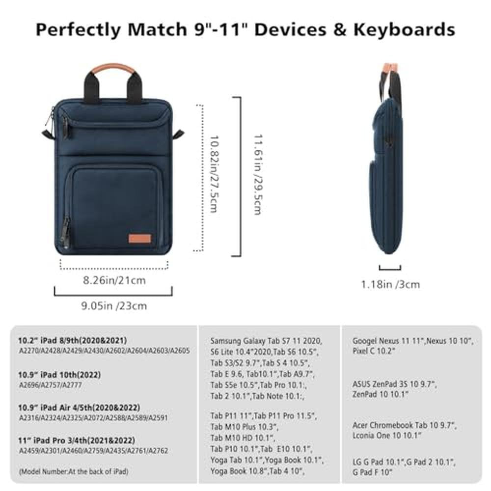 Moko Tablet Sleeve Bag: 9-11 Inch Protective Case for iPad – Close-up Detail