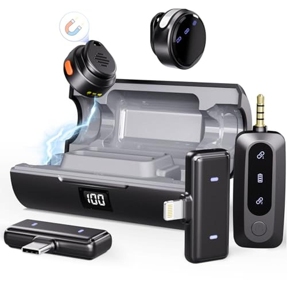 Moman Wireless Lavalier Microphone – Front View