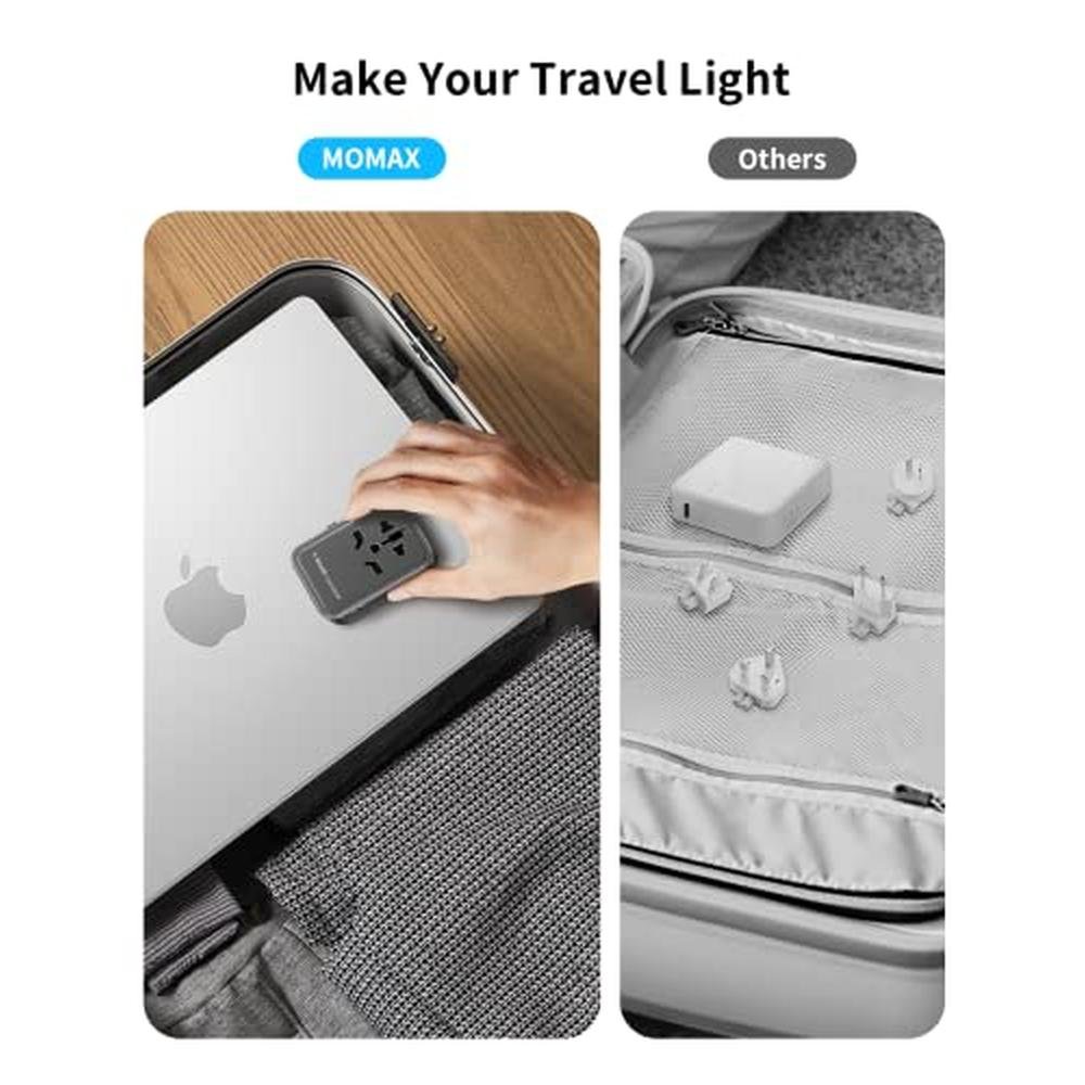 Adapter Travel: MOMAX Universal Travel Adapter 35W Fast – Packaging