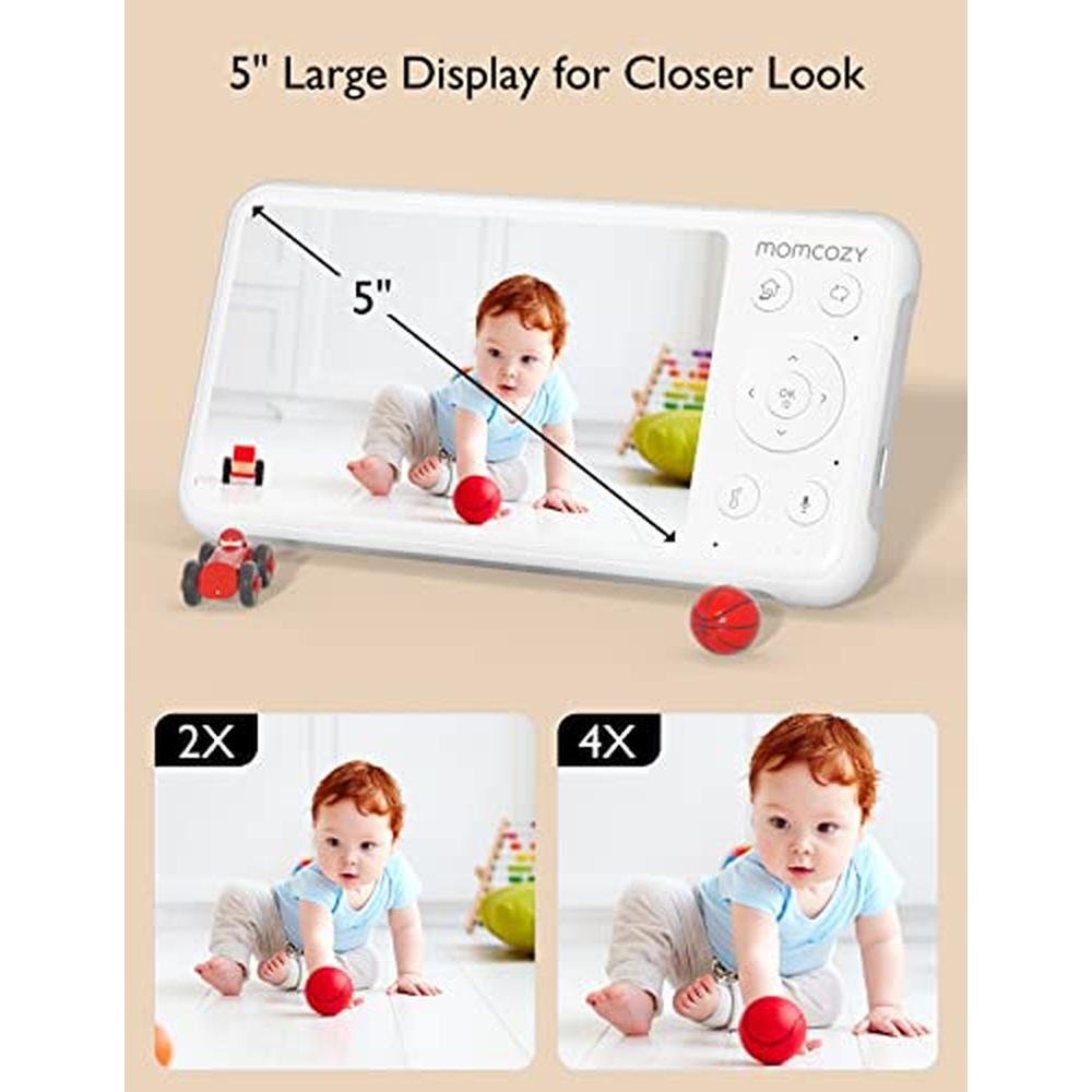 Baby Monitor: Momcozy Baby Monitor with 2 Cameras 5 1080p – In Use