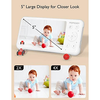 Baby Monitor: Momcozy Baby Monitor with 2 Cameras 5 1080p – In Use