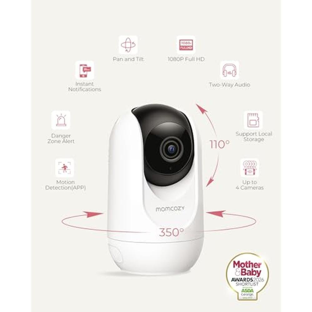 Baby Monitor: Momcozy Smart WiFi Baby Monitor BM04 Camera – Side View