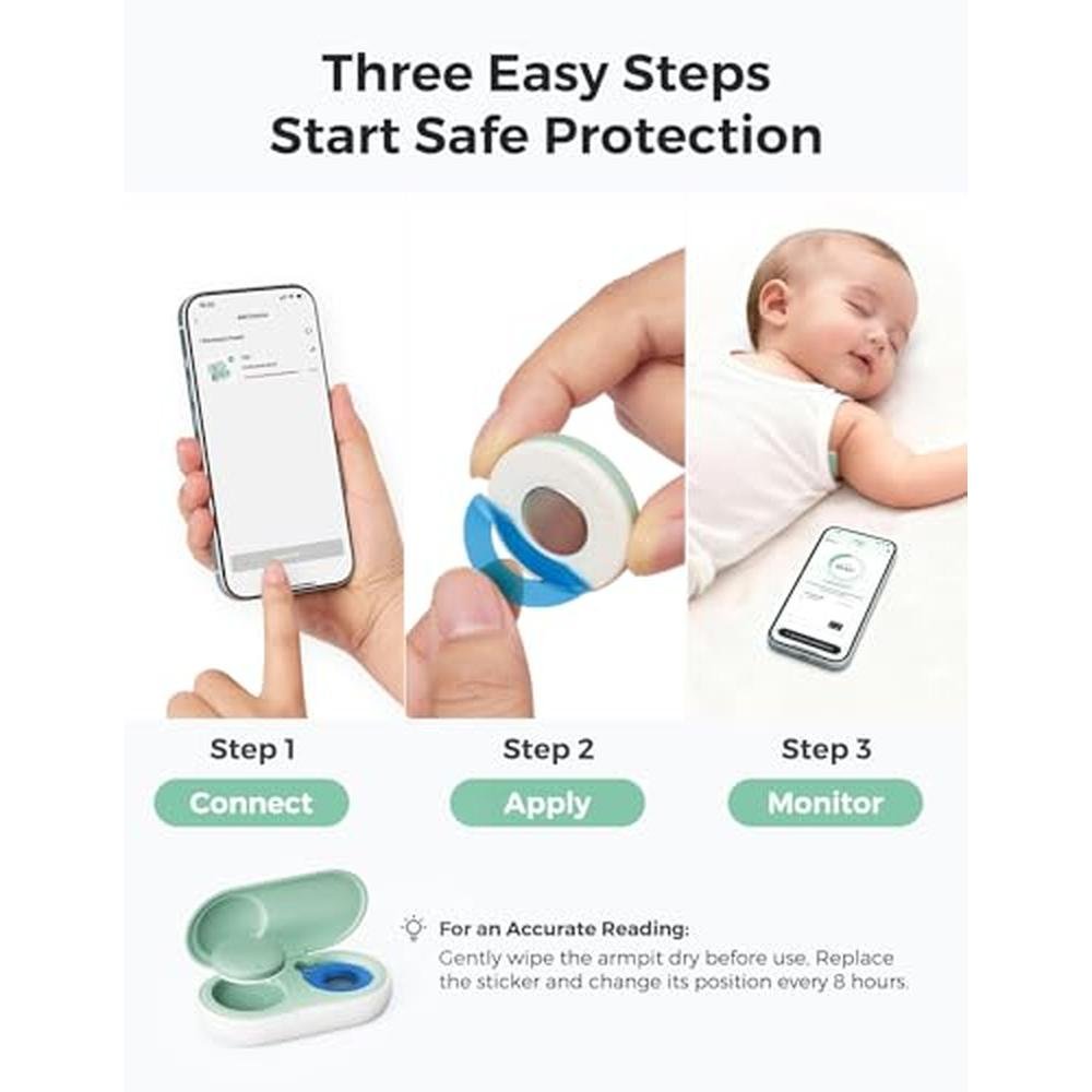 Thermometer: Momcozy Wearable Digital Medical Grade – Side View