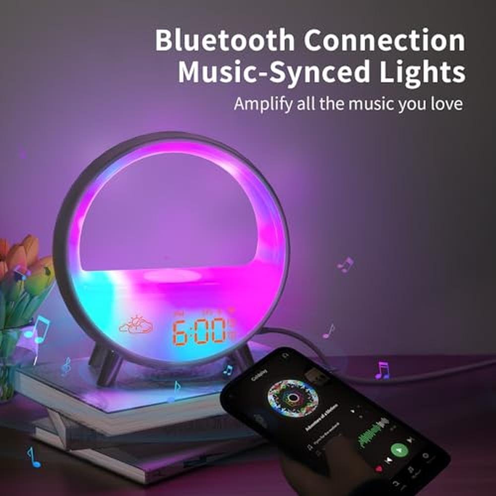 Alarm Momilla: Momilla Sunrise Alarm Clock with Wireless – Close-up Detail