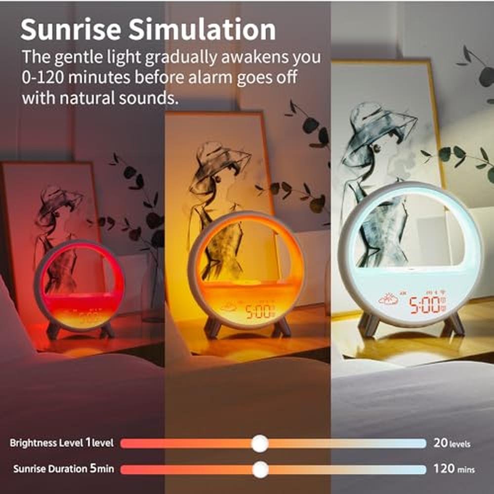 Alarm Momilla: Momilla Sunrise Alarm Clock with Wireless – Packaging