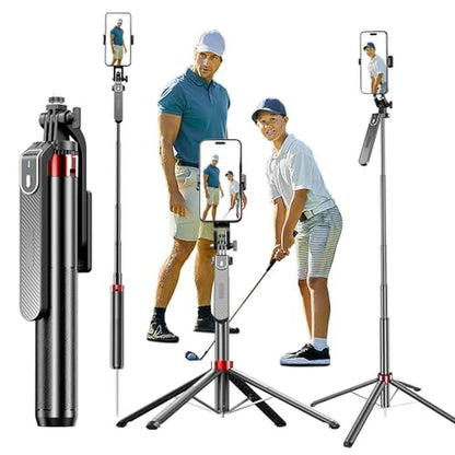 Phone Tripod: Extendable Cell Phone Tripod Stand with – Front View