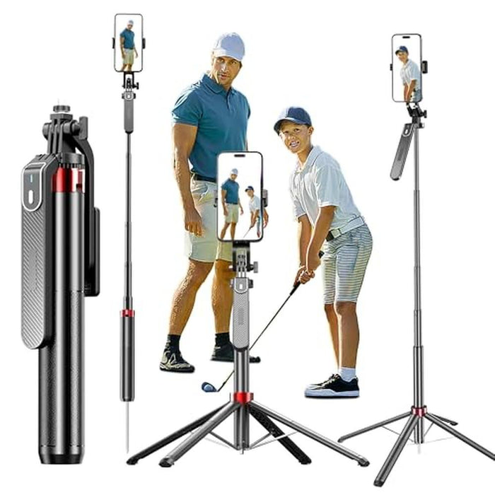 Phone Tripod: Extendable Cell Phone Tripod Stand with – Front View