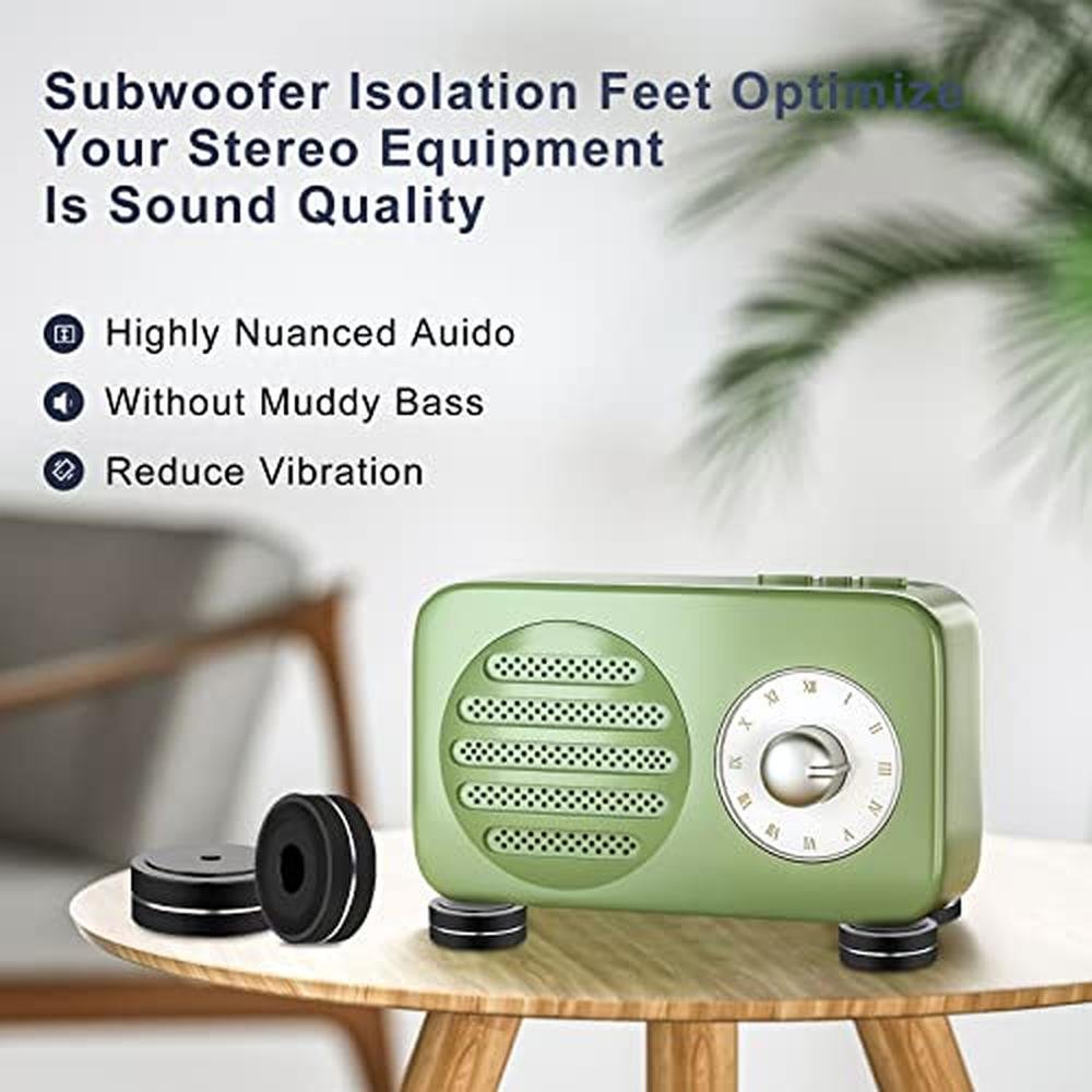 Feet Isolation: Monosaudio Aluminum Isolation Feet 4 Pcs – Side View