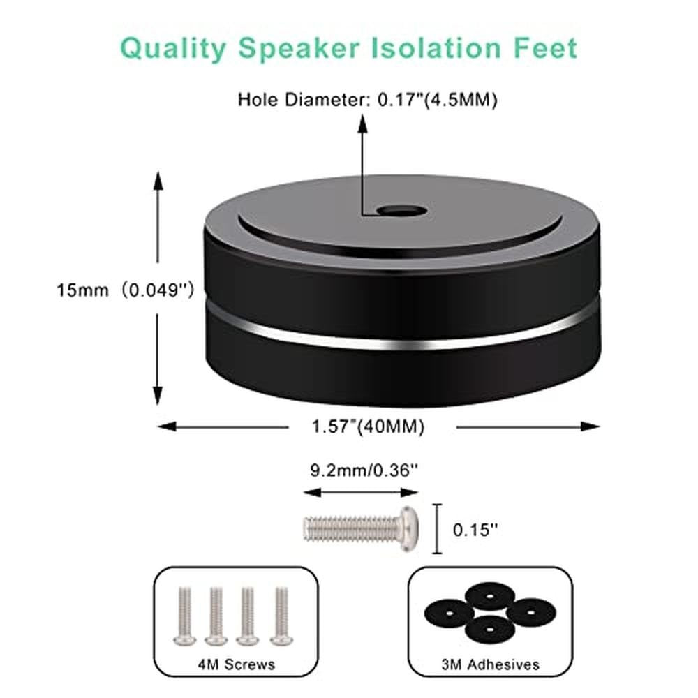 Feet Isolation: Monosaudio Aluminum Isolation Feet 4 Pcs – In Use