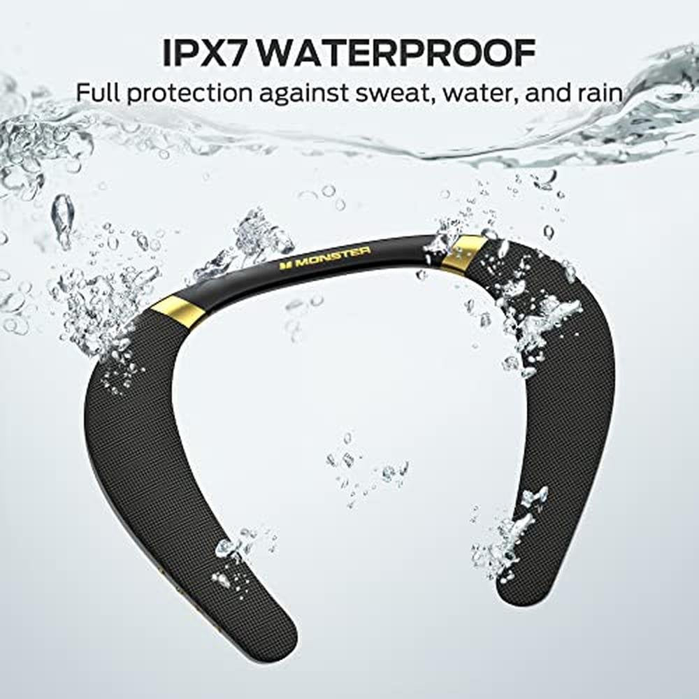 Monster Boomerang: Premium Neckband Bluetooth Speaker – In Use