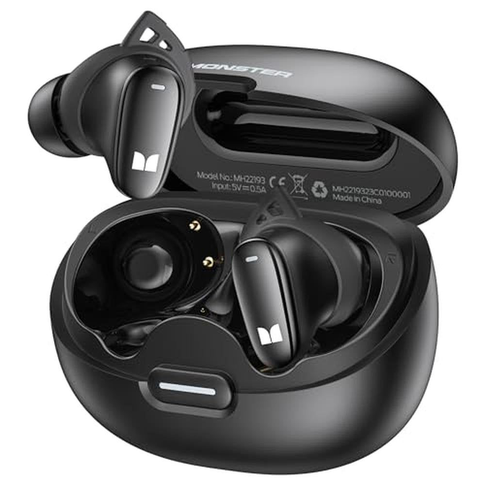 Bluetooth Earbuds: Monster N-Lite 206 Wireless Earbuds with – Front View