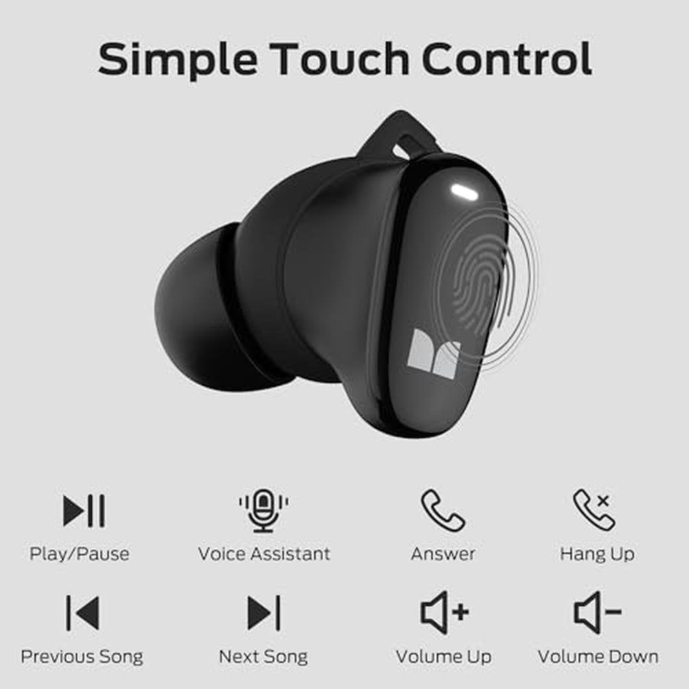 Bluetooth Earbuds: Monster N-Lite 206 Wireless Earbuds with – In Use