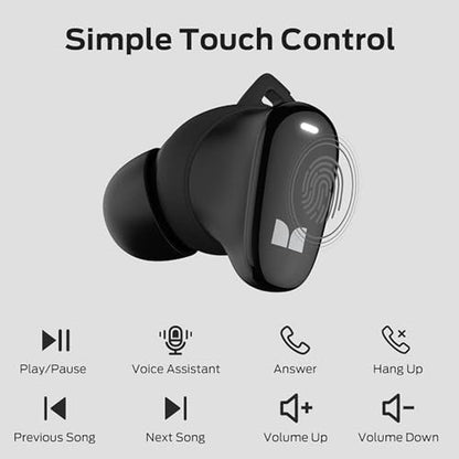 Bluetooth Earbuds: Monster N-Lite 206 Wireless Earbuds with – In Use