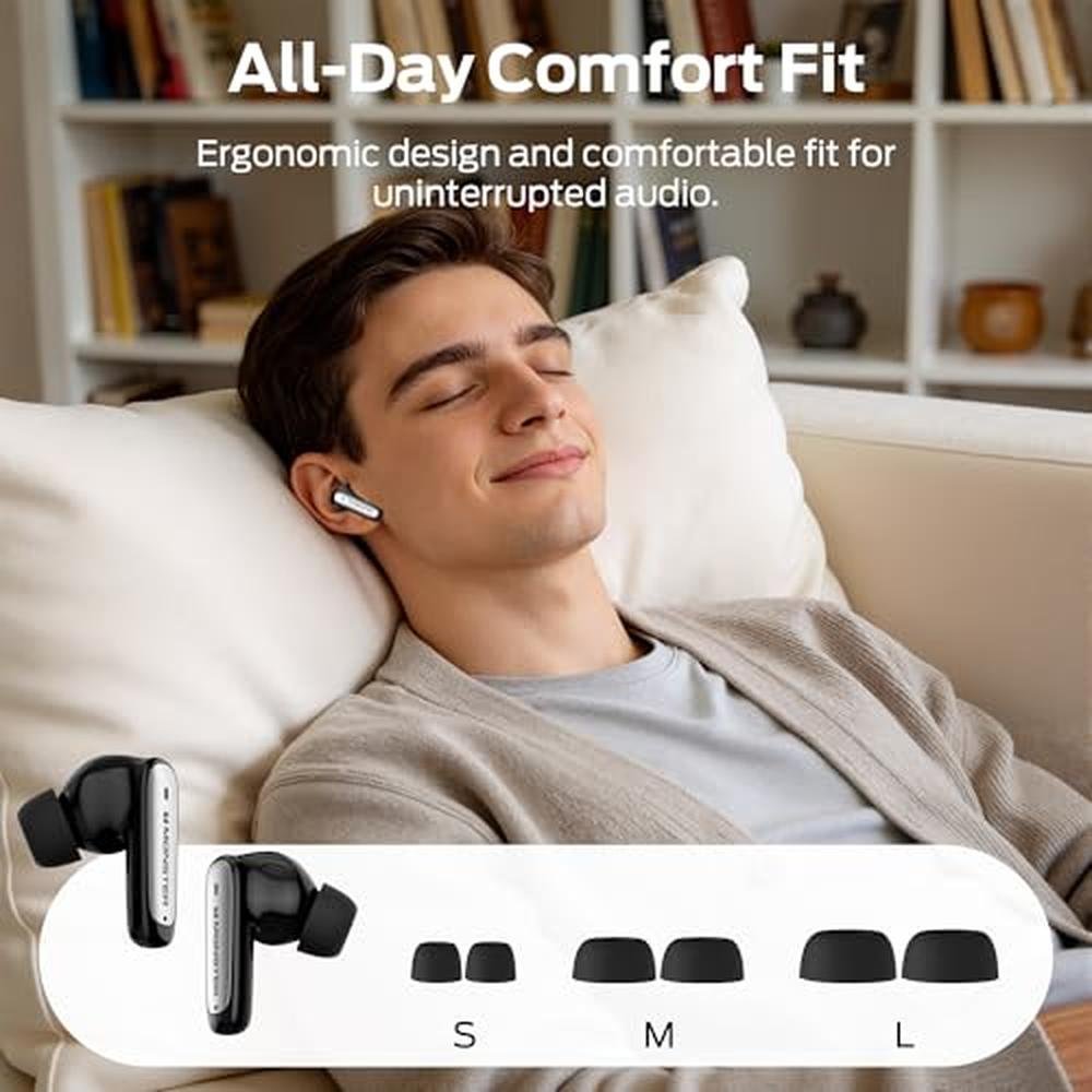 Earbuds Bluetooth: Monster N-Lite 310 True Wireless Earbuds – Side View