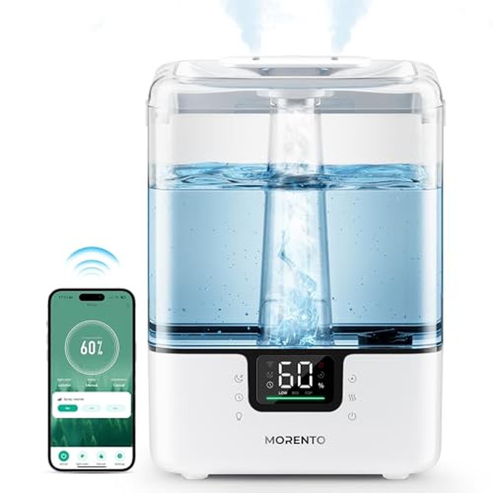 Meronte Humidifiers: Smart Humidifier for Bedroom Large – Front View