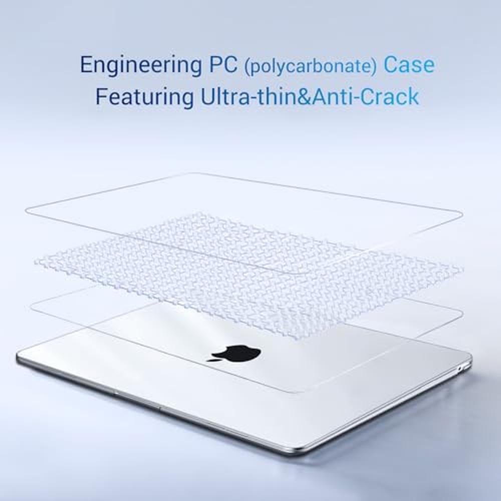 MacBook Air 13 Inch Case: MOSISO Compatible Plastic Hard – Close-up Detail