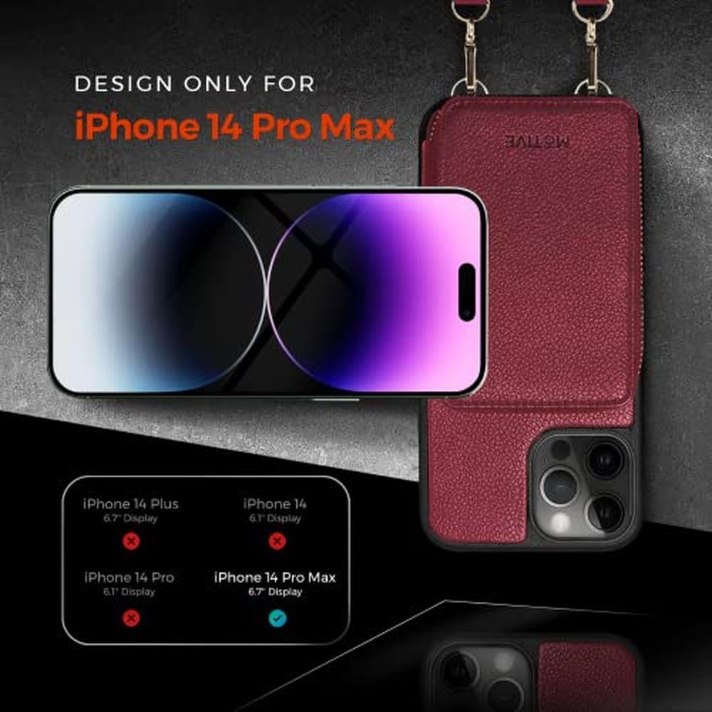 Case iPhone: Motive iPhone 14 Pro Max Wallet Case – Side View