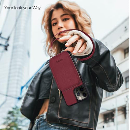 Case iPhone: Motive iPhone 14 Pro Max Wallet Case – In Use