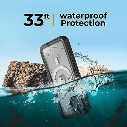 Case iPhone 15: MOTIVE Waterproof Case with Built-in Screen – Packaging