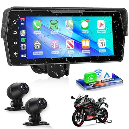 Motorcycle Front+Rear Dash Cam – Front View