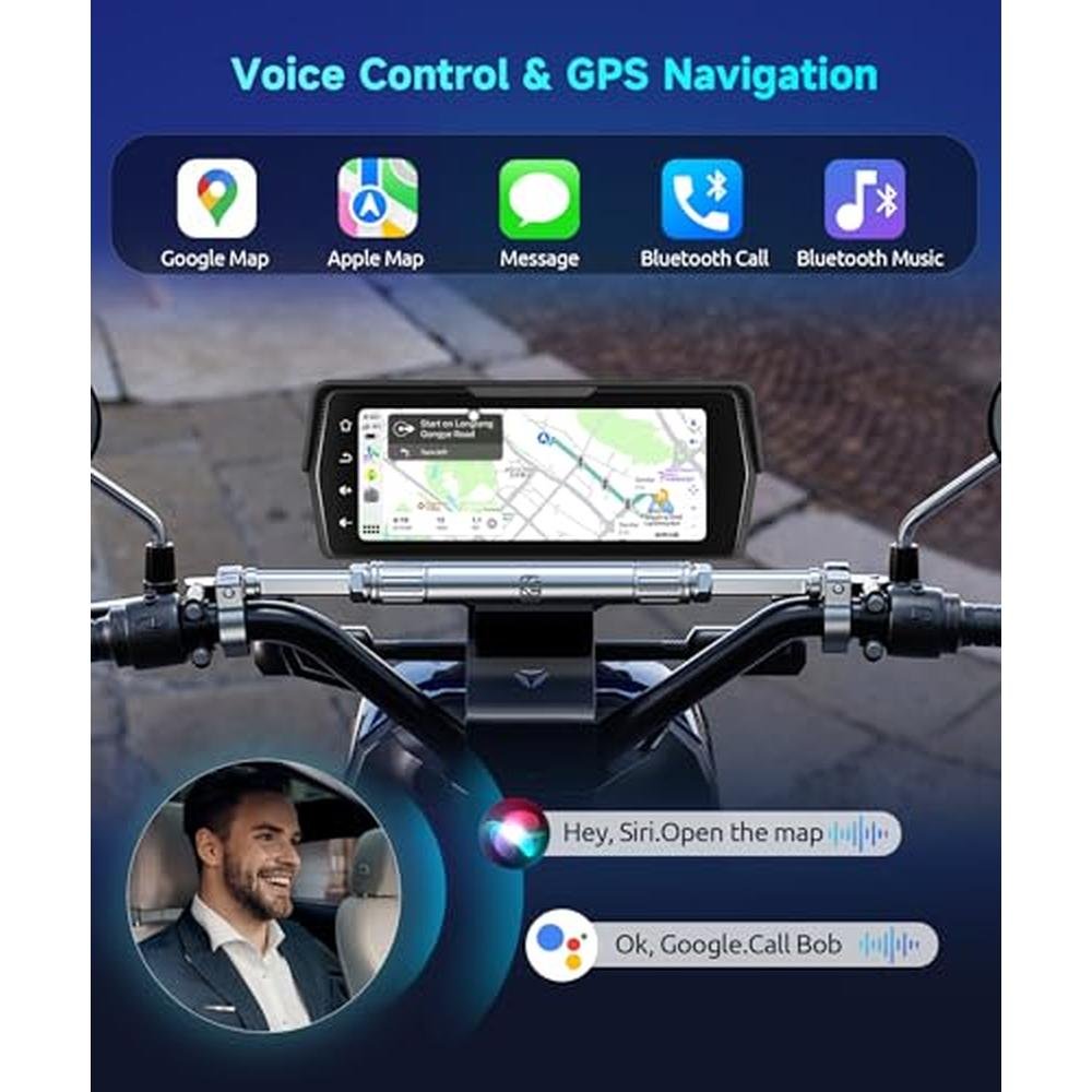 Motorcycle Front+Rear Dash Cam – Close-up Detail