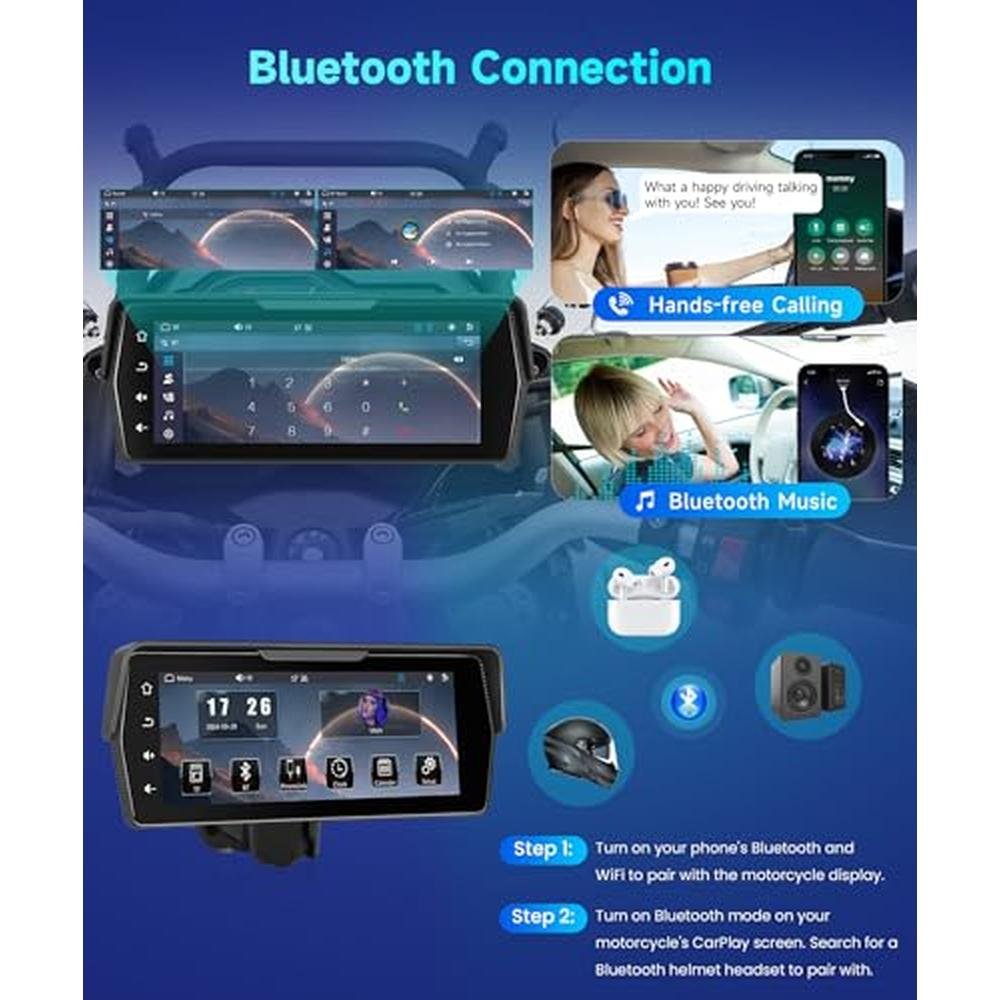 Motorcycle Front+Rear Dash Cam – In Use