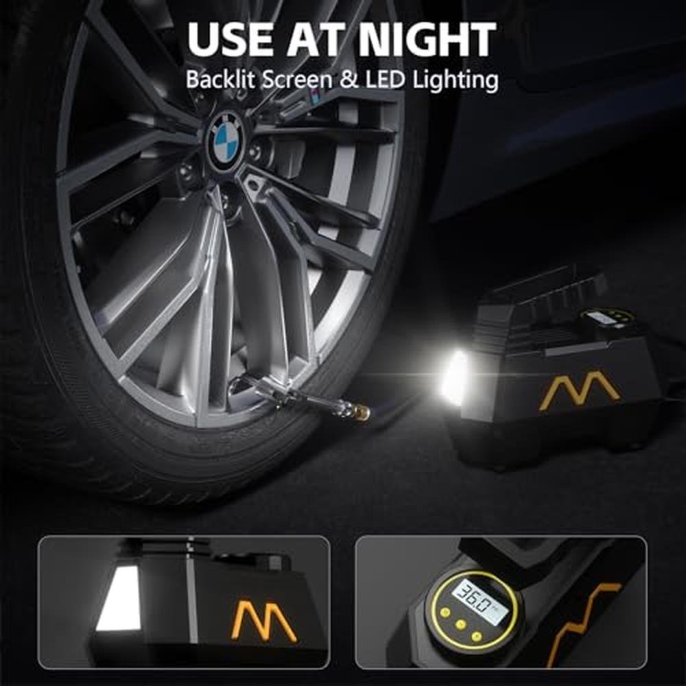 Tire Air: Motorenbau Tire Inflator Portable Air Compressor – In Use