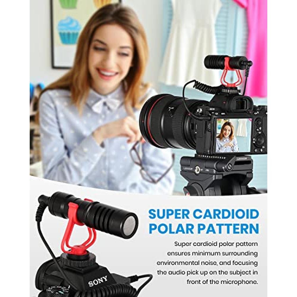 Camera Mic: Moukey MCM-1 Professional Video Mic with Shock – Close-up Detail