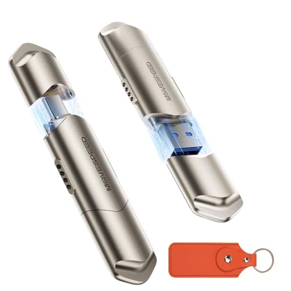 External Drive: MOVE SPEED 256GB USB 3.2 Gen2 – Front View