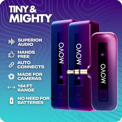 Movo Mini Duo Wireless Microphones – Close-up Detail