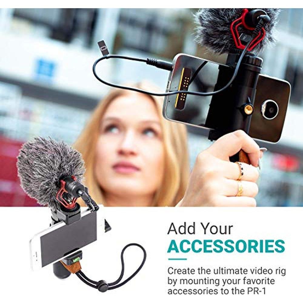 Mount Movo: Premium Smartphone Grip Handle Rig with Wrist – In Use