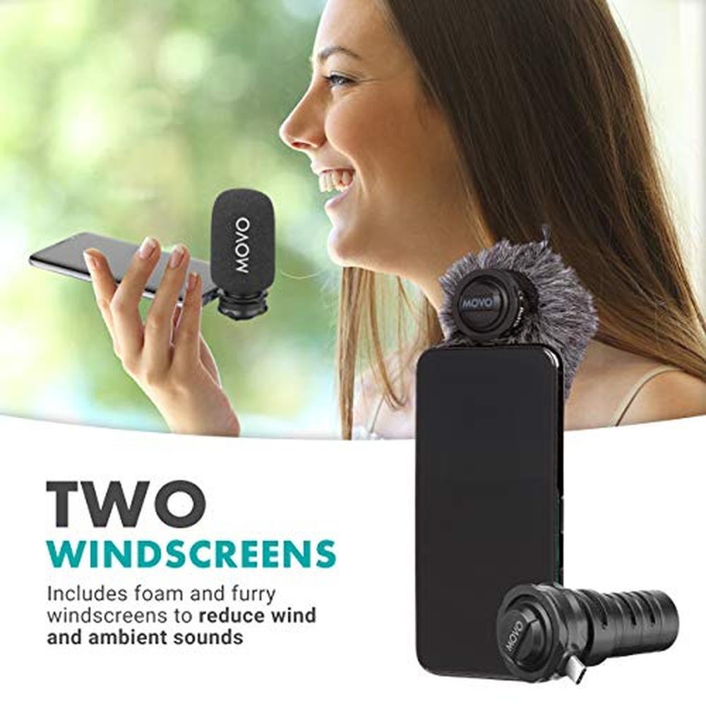 Movo TPM100: Movo USB-C Microphone Directional Stereo – Close-up Detail