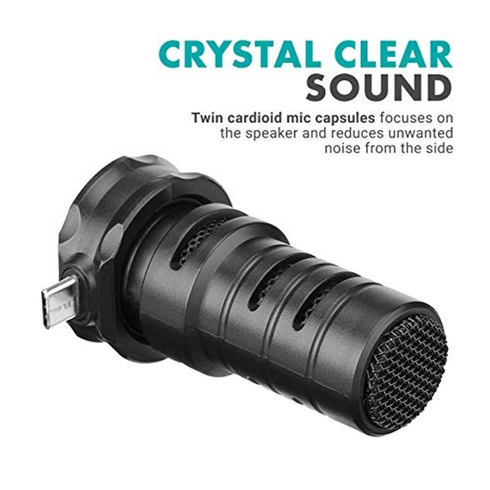 Movo TPM100: Movo USB-C Microphone Directional Stereo – In Use