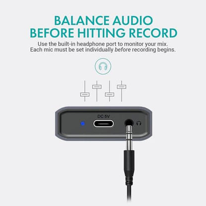Movo USB Podcast Equipment Bundle for 2 USB Interface with – In Use