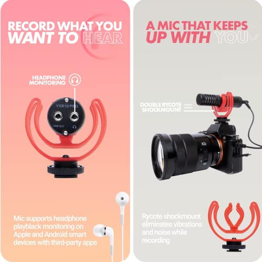 Microphone DSLR: Movo VXR10 Pro External Video Microphone – Packaging