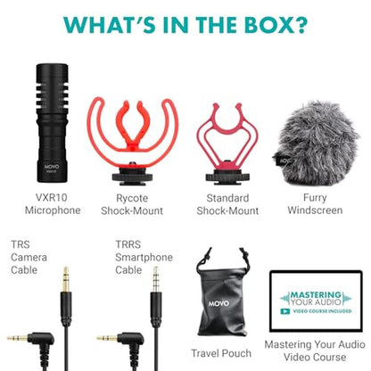 Camera Movo: Movo VXR10 Universal Shotgun Mic – Close-up Detail