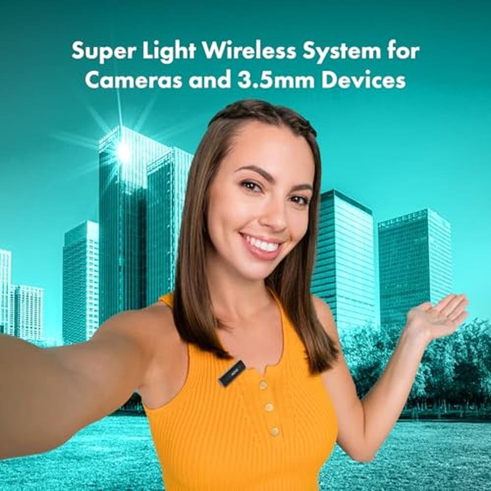Camera Microphone: Movo Wireless Mini 2.4Ghz Transmitter – Side View
